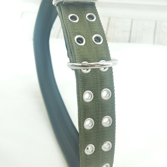 Giant Breed Nation Khaki Green Heavy Duty Nylon Breed Dogs Tactical Collar Sz XL - Picture 5 of 14
